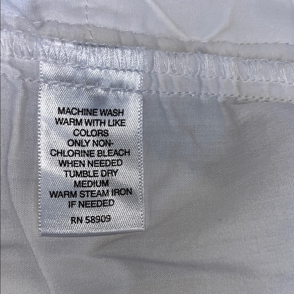 Roundtree & Yorke White Cargo Pants Utility Style - Picture 12 of 12